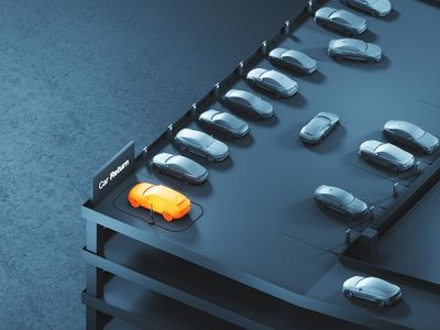 汽车扫描仪//出租汽车停车场出租机场停车场网站工业插图网站渲染产品设计最小着陆设计汽车3D